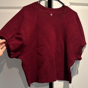 Anthropologie Rich Burgundy Sweater